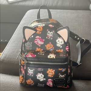 Disney Loungefly Cat-Themed Mini Backpack